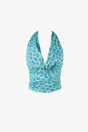 Top Halter Lirio Azul